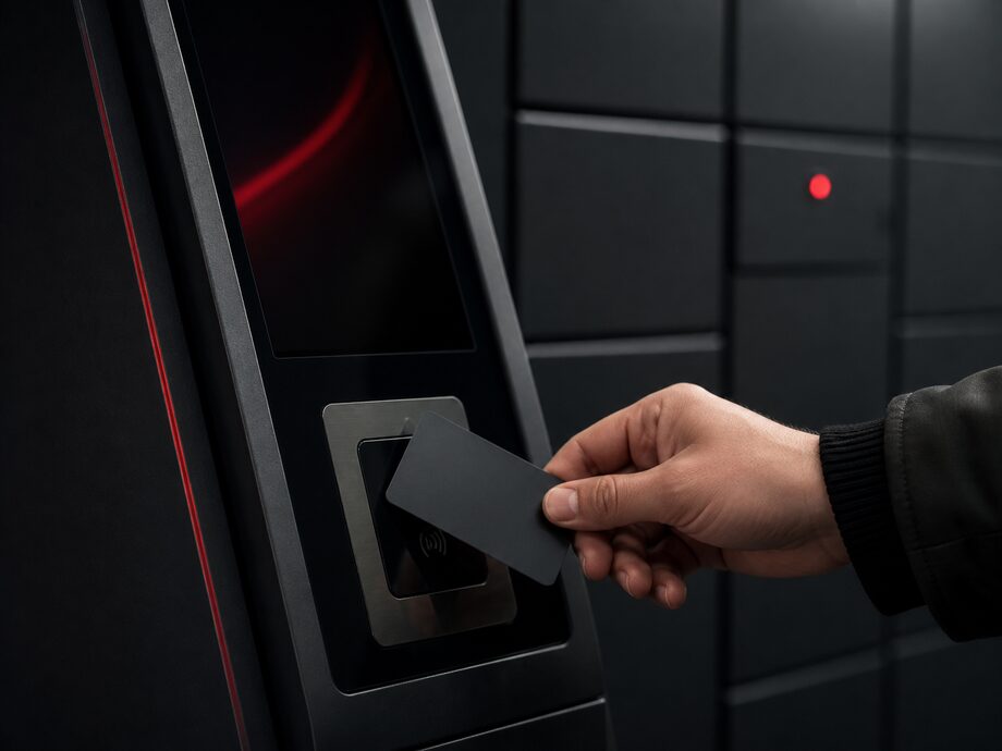 Płatność zbliżeniowa za sesję przechowywania na terminalu elektronicznej przechowalni bagażu